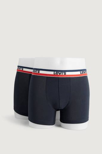 Levi's Boxerkalsonger Levi's Men Sprtswr Logo Boxer Brief 4-pack Svart