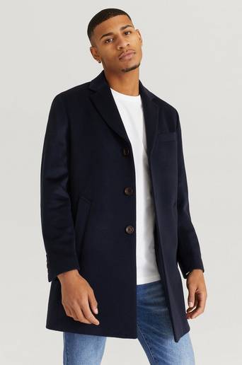 Pour Rock Milton Cashmere Coat Blå