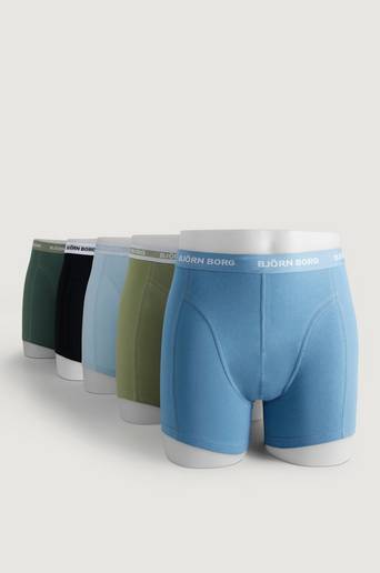 Björn Borg 5-Pack Shorts Sammy Solids Svart