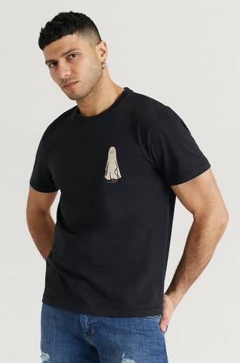 Nudie Jeans T-Shirt Roy Ghost Svart