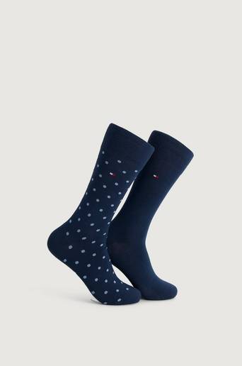 Tommy Hilfiger 2-Pack Strumpor TH Men Sock 2P Dot Blå