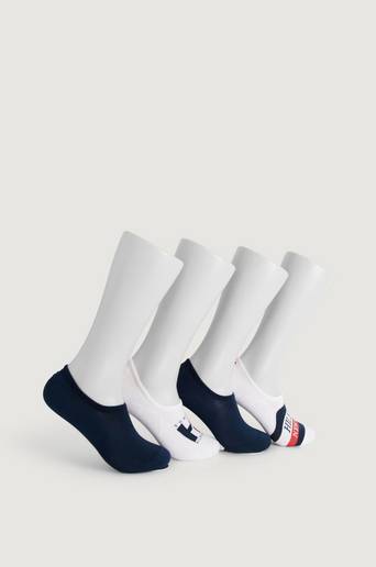 Tommy Hilfiger Ankelstrumpor TH Men Footie 4p Giftbox 4-pack Vit