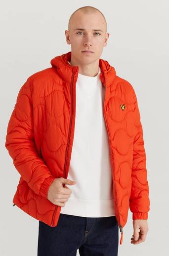 Lyle & Scott Jacka Wadded Jacket Orange