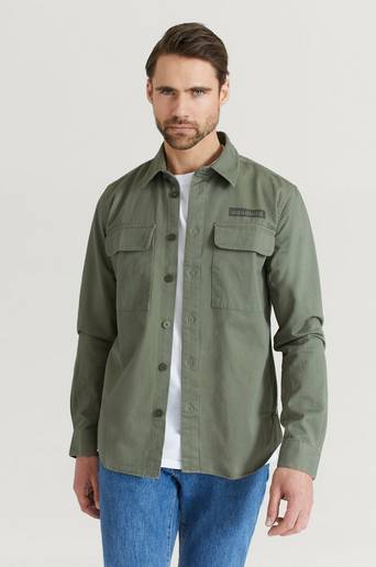 Woodbird Overshirt Hoxen Work Shirt Grön