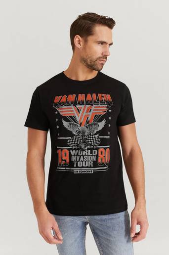 Rock Off T-Shirt Van Halen Tee Svart