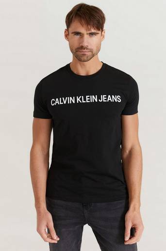 Calvin Klein Jeans T-Shirt Core Institutional Logo Slim Tee Svart