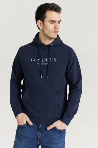 Les Deux Hoodie Amalfi Hoodie Blå