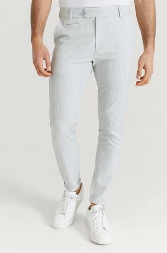 Les Deux Como Light Pinstripe Suit Pants Grå