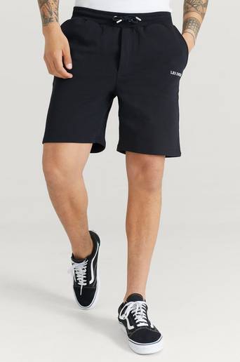 Les Deux Shorts Lens Sweatshorts Svart