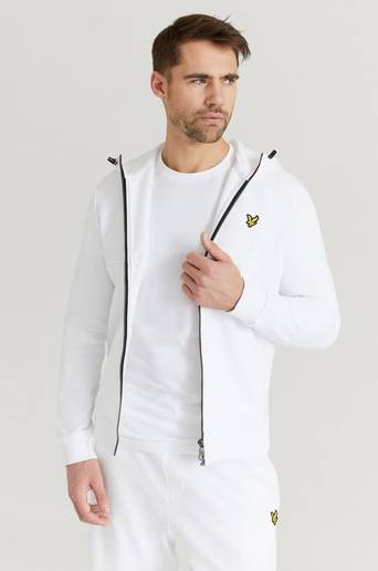 Lyle & Scott Hoodie Softshell Jersey Zip Hoodie Vit