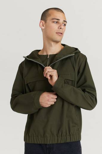 Helmut Lang Anorak Zip Popover Grön