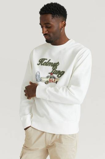 Helmut Lang Sweatshirt HL X Saintwoods Taxi Crew Neck Natur