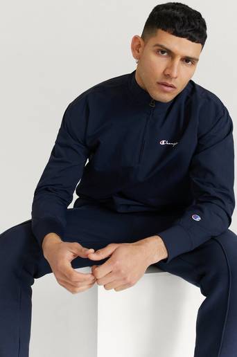 Champion Reverse Weave Anorak Half Zip Top Blå