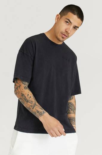 Champion Reverse Weave T-Shirt Crewneck T-Shirt Svart