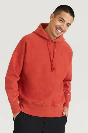 Champion Reverse Weave Hoodie Hooded Sweatshirt Röd