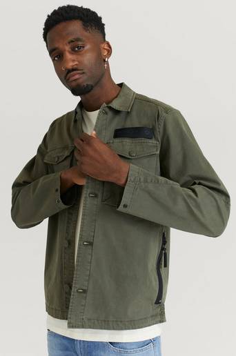 Replay Overshirt Jacket Grön