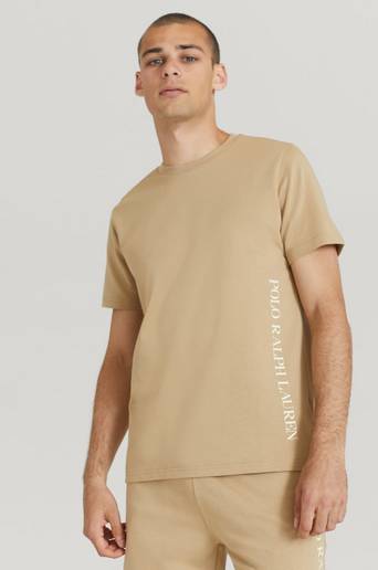 Polo Ralph Lauren T-Shirt S/S Crew Branded Sleep Tee Brun