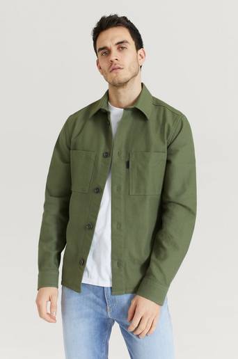 J.Lindeberg Overshirt Structured Twill Overshirt Grön