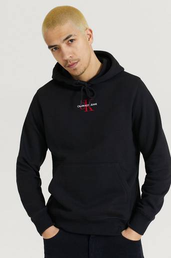 Calvin Klein Jeans Hoodie New Iconic Essential Hoodie Svart