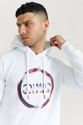 Colmar Hoodie Sweatshirt Logo Hood Vit