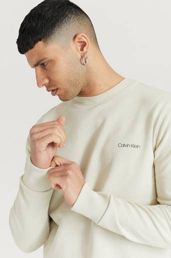 Calvin Klein Sweatshirt Small Chest Logo Sweatshirt Natur