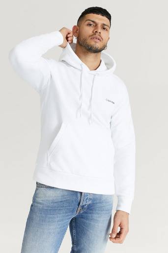 Calvin Klein Hoodie Small Chest Logo Hoodie Vit