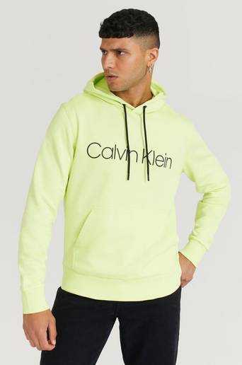 Calvin Klein Hoodie Cotton Logo Hoodie Grön