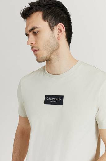 Calvin Klein T-Shirt Chest Box Logo T-Shirt Natur