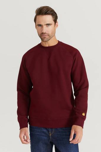 Carhartt WIP Sweatshirt Chase Sweat Röd