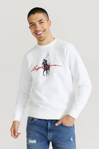 Polo Ralph Lauren Sweatshirt GSC15 Graphic Script Logo Sweat Vit