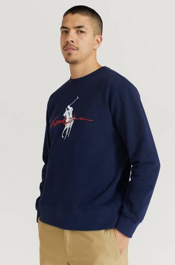 Polo Ralph Lauren Sweatshirt GSC15 Graphic Script Logo Sweat Blå