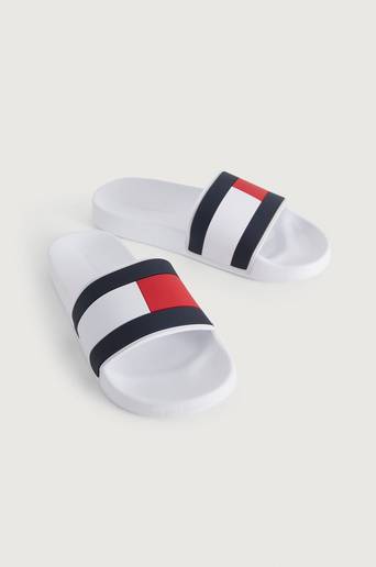 Tommy Hilfiger Sandaler Essential Flag Pool Slide Vit