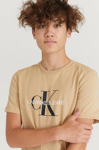 Calvin Klein Topp Monogram Logo Beige