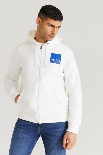 Polo Ralph Lauren Hoodie GSC17 Box Logo Zip Hood Vit