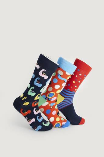 Happy Socks Strumpor 3-Pack Father´s Day Socks Gift Set Multi