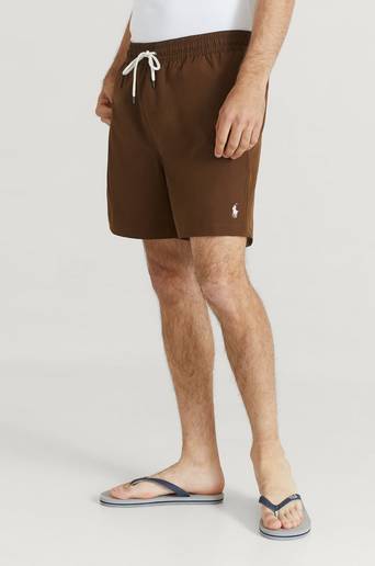 Polo Ralph Lauren Badshorts WSC01 Traveler Swim Shorts Brun