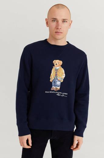 Polo Ralph Lauren Sweatshirt KSC30 Bear Sweater Blå