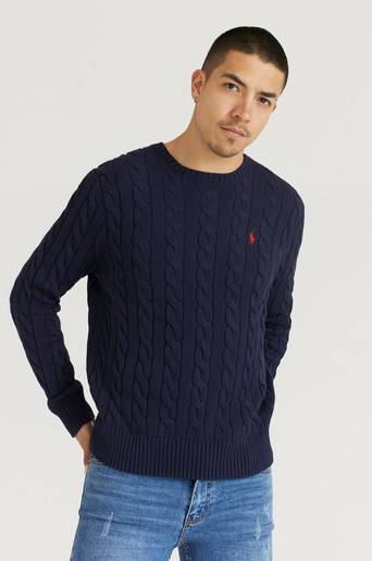 Polo Ralph Lauren Stickad Tröja SSC23 Cable Knit Blå