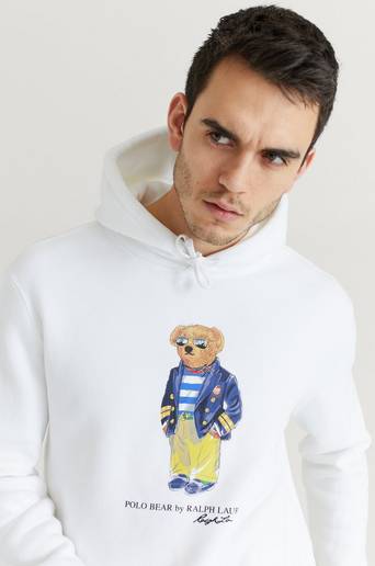 Polo Ralph Lauren Hoodie KSC30 Bear Hoodie Vit