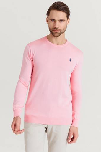 Polo Ralph Lauren Stickad Tröja SSC26 Pima Cotton Knit Rosa