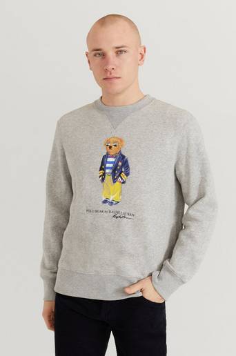 Polo Ralph Lauren Sweatshirt KSC30 Bear Sweater Grå