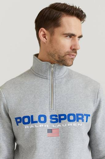Polo Ralph Lauren Ziptröja KSC92 Polo Sport Halfzip Grå
