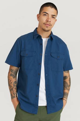 Filson Kortärmad Skjorta Short Sleeve Field Shirt Blå