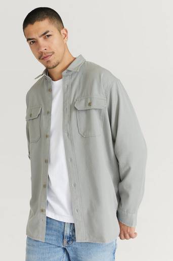 Filson Overshirt Chino Twill Shirt Grå