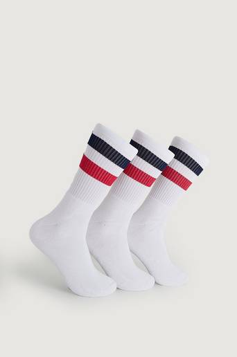 Resteröds Sockar Tennis Socks Bamboo 3-pack Vit