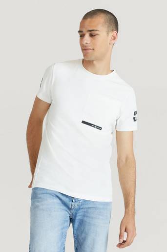 Sail Racing T-Shirt Race Pocket Tee Vit