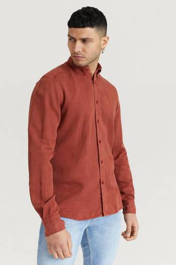 Morris Skjorta Lucien Button Down Shirt Orange