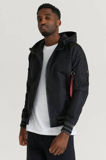 Alpha Industries Bomberjacka MA-1 LW Hooded PZ Svart