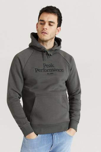 Peak Performance Hoodie M Original Hood-BLACK OLIVE Grön