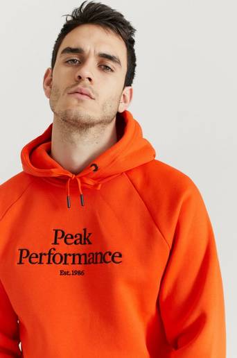 Peak Performance Hoodie M Original Hood-SUPER NOVA Orange